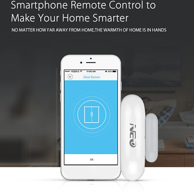 #ad Home Security WiFi Smart Door Window Sensor Magnetic Detector Burglar Alarm $14.79
