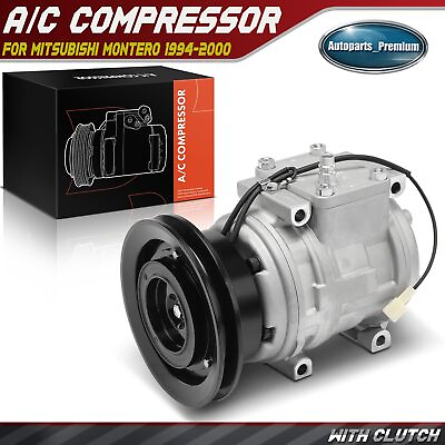 #ad New A C Compressor with Clutch for Mitsubishi Montero 94 96 3.0L 3.5L 97 00 3.5L $130.99