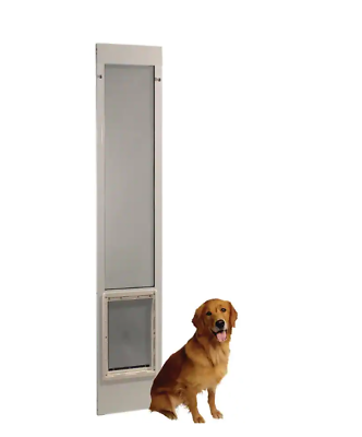 #ad Pet Dog Patio Door Insert Aluminum Sliding Glass Door Large White 10.5quot; X 15quot; $199.97