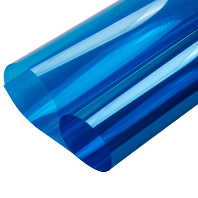 #ad Window Film Blue Color Transparent Architectural Glass Solar Tint Decor Foils $89.00
