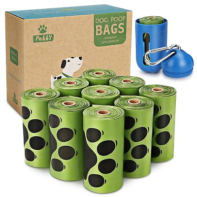 #ad PobbY Biodegradable Poop Bags for Dogs Dog Poop Bags Biodegradable Unscented 10 $11.99