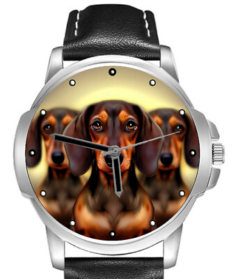 Dachshunds Pet Dog Unique Art Stylish Rare Quality Wrist Watch GBP 31.98