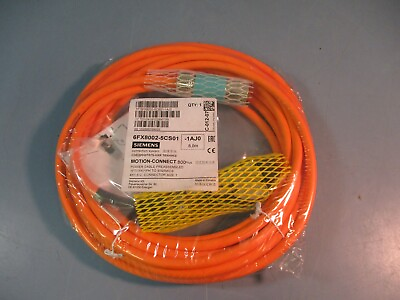 #ad Siemens Power Cable Preassembled 6FX8002 5CS01 1AJ0 8.0M NEW $134.99