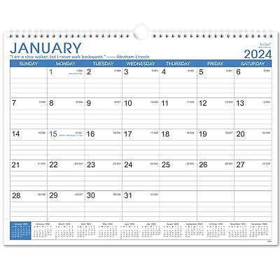 #ad 2024 Calendar 2024 Wall Calendar JAN 2024 DEC 2024 12 Monthly Wall Cale... $12.25