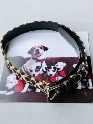 COACH Dog Collar XL Leather Jacquard # 2910 $180.00