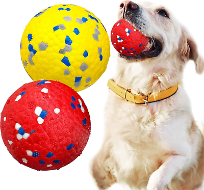#ad 2 Pack Dog Balls Upgraded Indestructible Dog Toys for Aggressive Chewers Large $19.97
