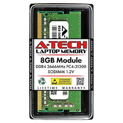 #ad A Tech 8GB DDR4 2666 PC4 21300 Laptop SODIMM 260 Pin Notebook Memory RAM 1x 8G $17.99