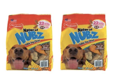 #ad Nylabone Natural NUBZ Edible Dog Chews 22 Count each 2.6 lb Bag 2 Pack $54.98