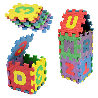 #ad 36Pcs Baby kids Number Alphabet Puzzle Foam Maths Educational Toy Child Gift $5.50