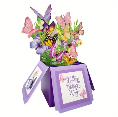 #ad Best 3D Popup Card Charming Flower And Butterfly Display Note Card amp; Envelope $8.99