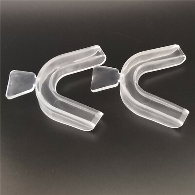 #ad 10 Pcs Silicone Teeth Whitening Tray Mouth Guard for Teeth Clenching Grinding $20.54