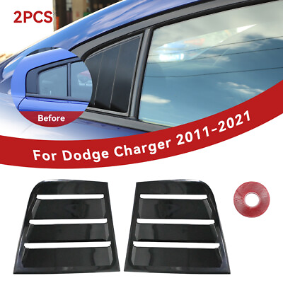 #ad 2PCS Car Window Air Vent Louvers Shade Cover Blinds for Dodge Charger 2011 2021 $18.79
