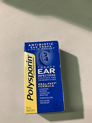 #ad NEW Polysporin Antibiotic Ear Drops Treats Ear Infections Formula 15ml $27.99