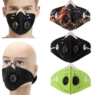 #ad Cycling Sport Face Mask Washable Breathable Mouth Mask Reusable Mask With Filter $6.89