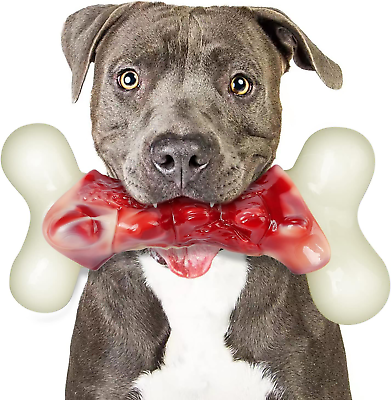#ad Dog Toys for Aggressive Chewers Indestructible Large DogsReal Bacon FlavoredDo $11.88