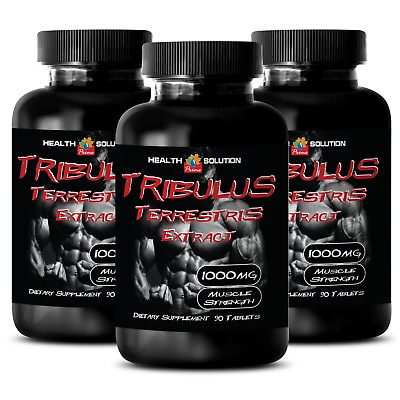 #ad Tribulus Terrestris Extract 1000mg 3 Bottles 270Ct $56.62