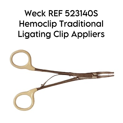 #ad Weck REF 523140S Hemoclip Traditional Ligating Clip Appliers $50.00