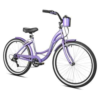 #ad Women#x27;s 26quot; Bayside Beach Cruiser Bike Perfect Fit Frame 7 Speed Purple $149.95