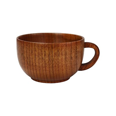 #ad Wooden Tea Cups Coffee Mug Tea Cup Wine Mug Vintage Teacup Wooden Mug with Ha... $16.66