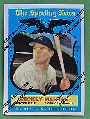 #ad 1997 Topps Reprints Finest Mickey Mantle 1959 All Star #27 New York Yankees $3.45