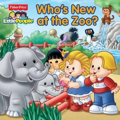 #ad Fisher Price Little People Who#x27;s New at the Zoo? 8 x 8 Paperback GOOD $3.94