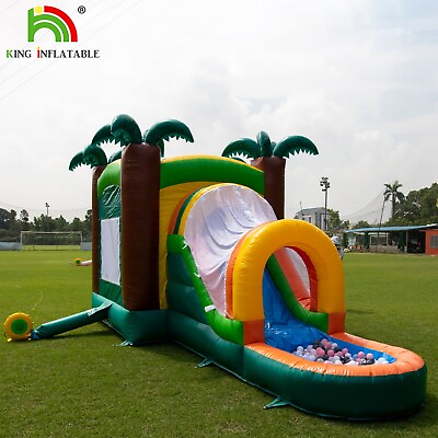 #ad 20x10x10ft 100% PVC Inflatable Water Slide Bounce House Jump Castle with Blower $1186.99