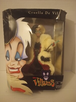 #ad Disney Villains Cruella De Vil Doll Park Exclusive Limited Edition Damaged Box $49.99
