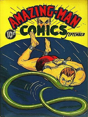 #ad AMAZING MAN GOLDEN AGE COMICS 22 ISSUES ON CD ROM DISK $9.99