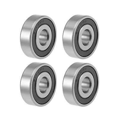 #ad 4pcs 6202 16 2RS Ball Bearings Z2 16x35x11mm Double Sealed Chrome Steel $15.31