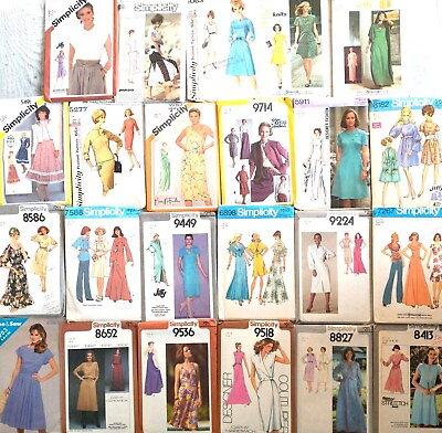 #ad Vintage Sewing Patterns Dresses Gowns 60s 70s 80s U PICK Lot # 38 $7.35