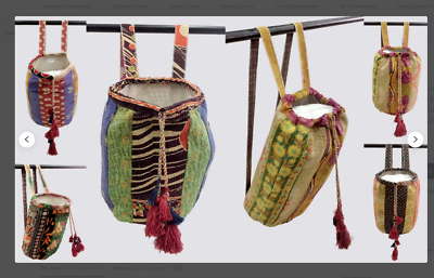 #ad 25Pc Lot Vintage Kantha Backpack Bag Handmade Cotton Shoulder Bag Drawstring Bag $232.50