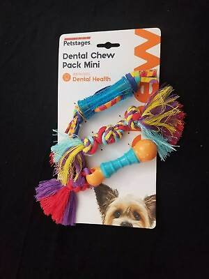 #ad New Petstages Dental Chew Pack Mini Toys Small Dogs amp; Puppies Bounces amp; Floats $15.93