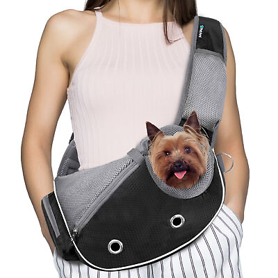 Pet Dog Sling Carrier Bag Mesh Puppy Carry Pack Shoulder Backpack Travel Tote M $26.99