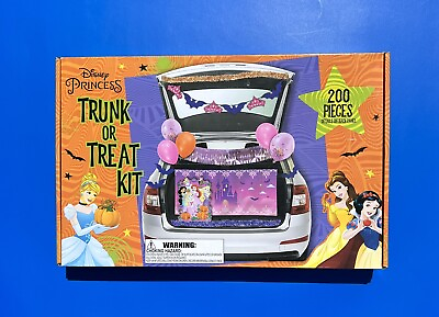 Disney PRINCESS Halloween TRUNK OR TREAT Car Party Decorations 200 Piece Kit NEW $24.97