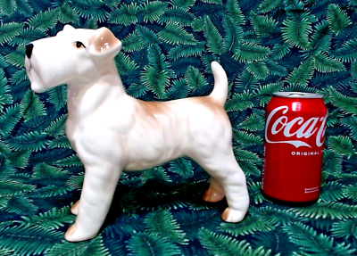 #ad VINTAGE LARGE SCOTTISH TERRIER DOG FIGURINE 7 1 2quot; TALL HANDSOME $15.00