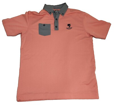 #ad Footjoy Pink Pocket Polo Size Large Emirates Golf Club $14.00