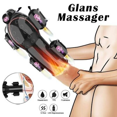 #ad Penis Head Massager Male Masturbator Ejaculation Glans Vibrator Dildo Sex Toy US $17.88
