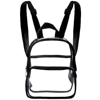 #ad Youngever Mini Clear Backpack Small Clear Bag Heavy Duty $9.99