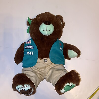 #ad Build a Bear Workshop Girl Scouts Thin Mints Cookie Stuffed Animal Plush Uniform $11.47