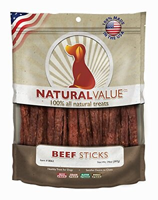 #ad #ad Natural Value All Natural Soft Chew Beef Sticks For Dogs 14 Ounce $13.91