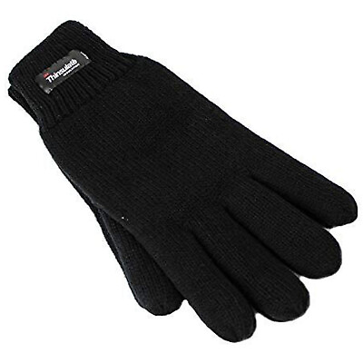 #ad Dents 3M Thinsulate Women#x27;s Full Finger Knit Gloves Polar Insulation Thermal Blk AU $25.25