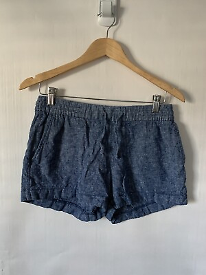 #ad Old Navy Women’s Casual Cute Loose Blue Stretchy Shorts Size Small $7.79