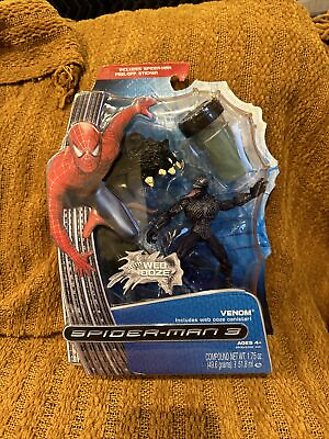 #ad 2007 Spiderman 3 Venom Figure w Web ooze NewMint in package $65.00