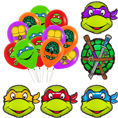 #ad 45pcs Ninja Turtles Balloon Kids Party Birthday Babyshower Party Decoration $14.99