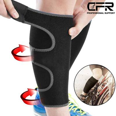 #ad Calf Brace Adjustable Shin Splint Support Leg Compression Muscle Swelling Wrap $12.99
