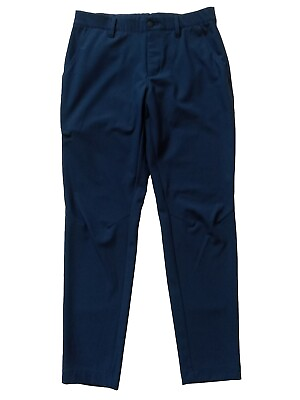 #ad NWT Adidas Mens 30x32 Golf Pants Warpknit Cargo Pants Tapered Leg Crew Blue $59.95