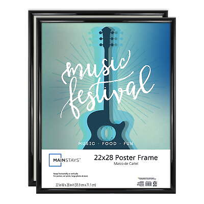 #ad 22quot;x 28quot; Black Rounded Poster Frame Set of 2 $24.48