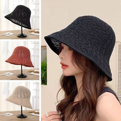 #ad Outdoor Panama Bucket Hats Double sided Foldable Cap Women Fashion Headwear 1p $13.48