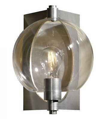 #ad Hubbardton Forge Pluto Wall Sconce in Vintage Platinum with Clear Glass Shade $199.00