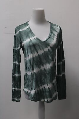 #ad Seriously Soft Women#x27;s Top Green M Pre Owned $4.99